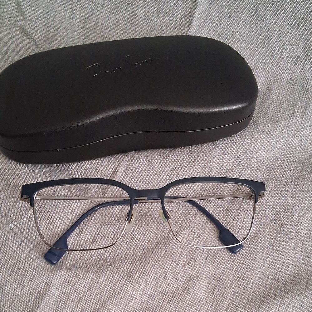 Burberry Blue and Silver Men's Glasses